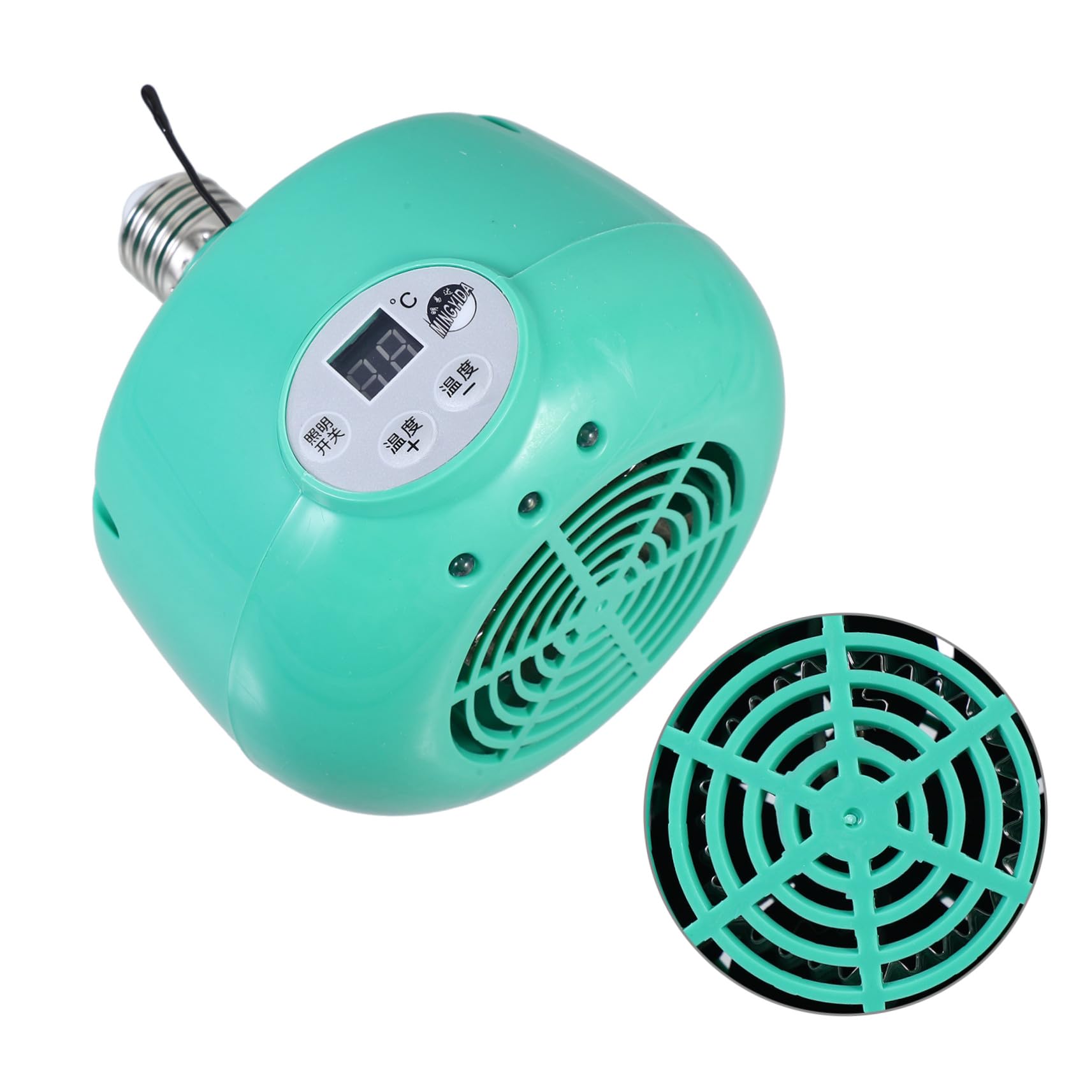 Lampada Termica per Rettili e Criceti, Emettitore di Calore per Allevamento, Temperatura Regolabile, Materiale Plastico e Metallo, Funzionamento Sicuro