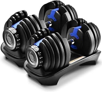 Japanese CompanyTaimonik Adjustable Dumbbell S-24kg/L-40kg Adjustable Dumbbell 2-piece Set Adjustable Dumbbell 2.5 24kg/5kg-40kg 15/17-step Adjustment Quick Weight Adjustment in 3 Seconds Quick