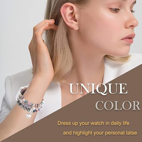 Miniatura 6 de Pulsera de cuentas de KAI Top compatible con Apple Watch Band de 1.496 pulgadas, 1.575 pulgadas, 1.614 pulgadas, 1.654 pulgadas, 1.732 pulgadas,