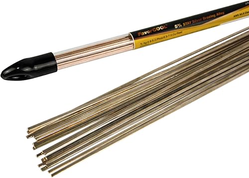 Miniatura 3 de BLUEFIRE 20 varillas BCuP-3 12 lb 5% de soldadura de fósforo de cobre, varillas de soldadura de fósforo de plata, varillas de nitrato de plata,