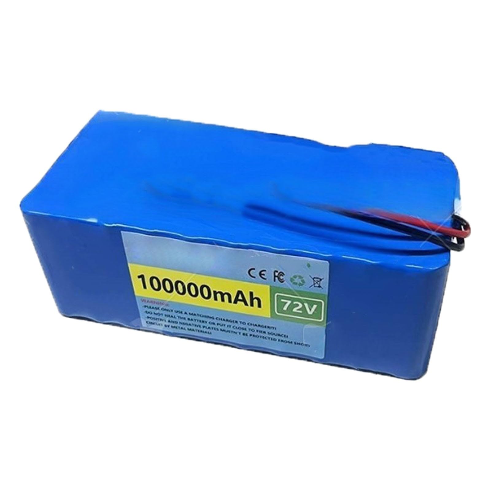 Batteria agli ioni di litio per bici elettrica da 72V 100Ah 20S2P con protezione BMS integrata caricatore Lunga durata della batteria per motori da 200-1000W 72V 100Ah,2line+DC
