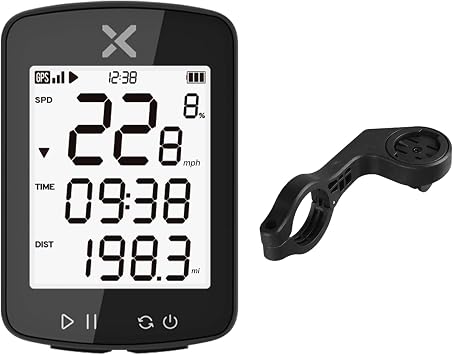 XOSS G Gen2 GPS Bike Computer Wireless، Bluetooth IPX7 Waterproof Cycling Computer، Recharge Bicycle Speedometer Odometer with 2.2 inch LCD Screen، 28 hrs Long Battery Life يناسب جميع الدراجات XOSS AP