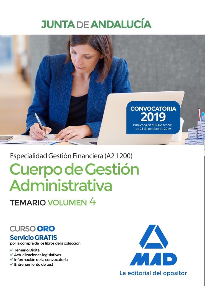 Cuerpo de Gestión Administrativa [Especialidad Gestión Financiera (A2 1200)] de la Junta de Andalucía. Temario Volumen 4