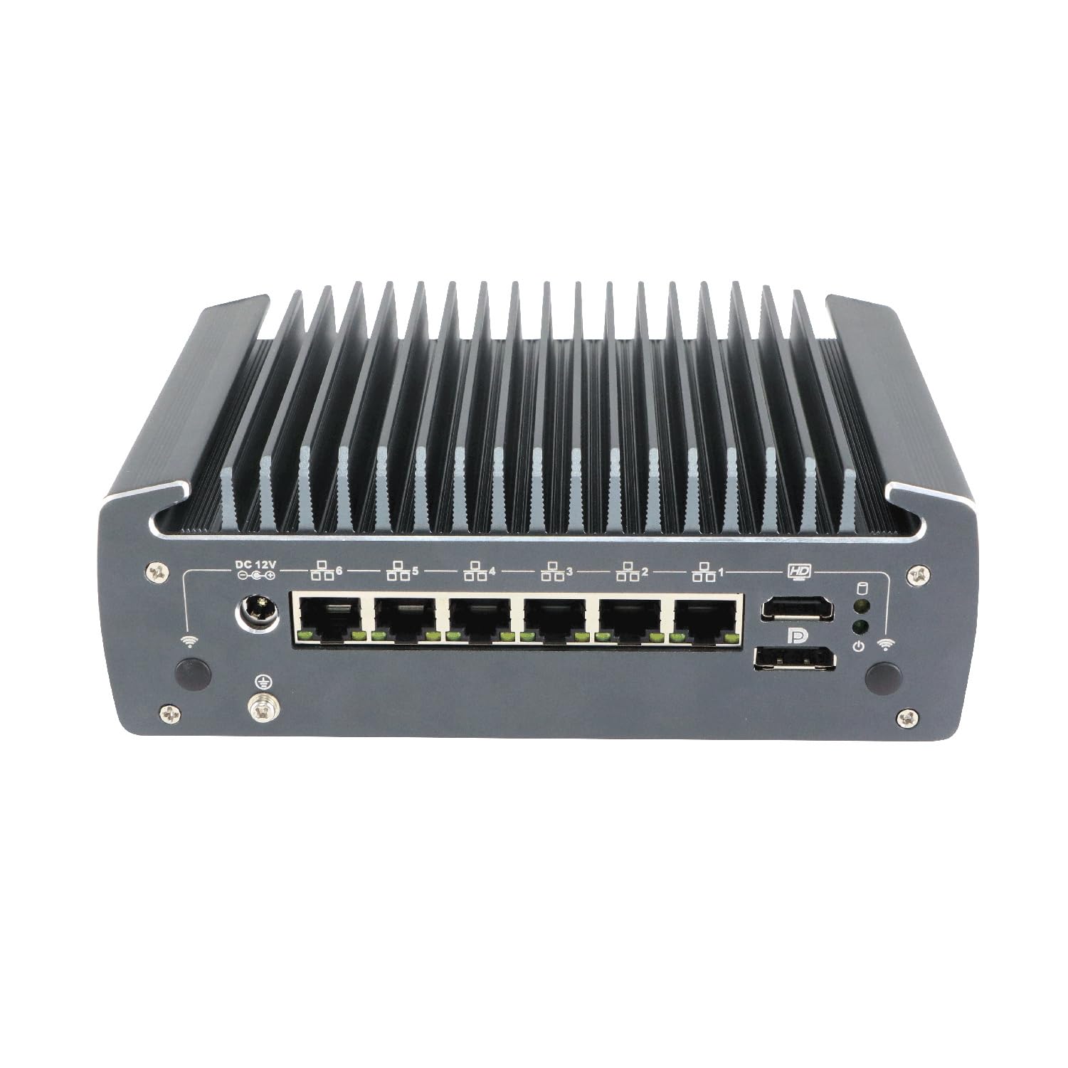 Micro Firewall Appliance, Mini PC, PFSense, Mikrotik, OPNsense, VPN, Router PC, I5 10210U 10310U, RX10, 6 x 2.5GbE I226-V, HDMI, DP, COM, SIM Slot, TPM2.0, 32G RAM, 256G SSD