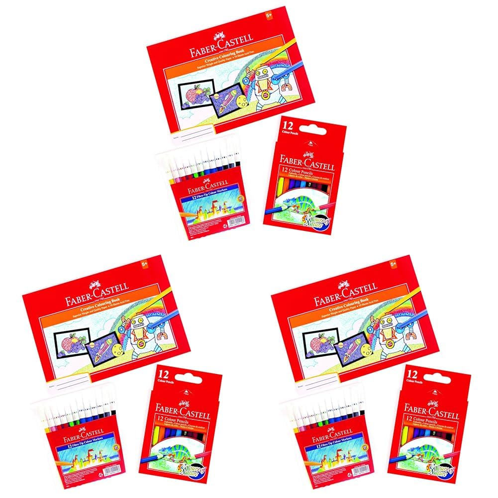 Activity Book B5 + Color Pencil Half Size 12 Color + Felt Pen 12 Color, 1812