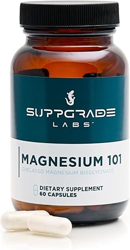Magnesium 101 de Dave Asprey  Apoyo diario para el sueño, el metabolismo, la relajación y la salud del corazón  Bisglicinato de magnesio quelado de