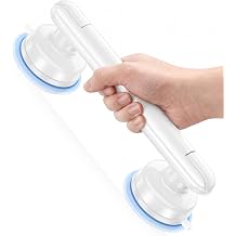 JOTPE 2026 Upgraded Suction Grab Bar for Shower,No-Drill,11-inch,White