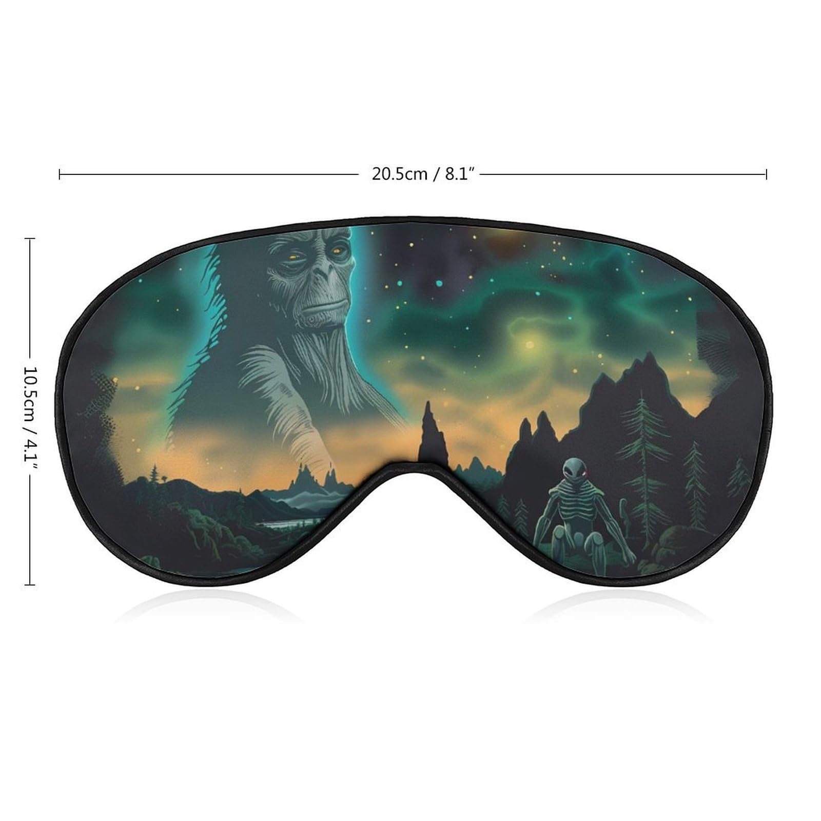 Aliens Sleep Mask Eye Shade Cover Adjustable Strap for Travel Lunch Break Women Men