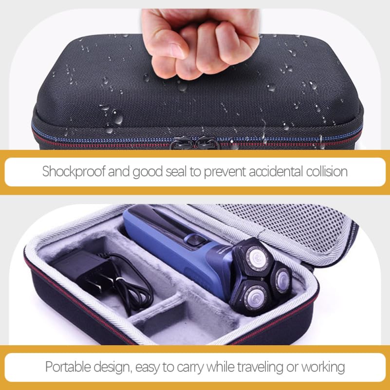 Healvian Tragbare Rasierer Aufbewahrungstasche 8.86X6.30X2.95 Zoll Schockfestes Eva Reiseetui Mit Staubschutz Für Haarschneider Und Trimmer Organizer