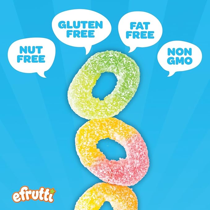 Efrutti Apple Rings Trio Gomitas Veganas 12 Bolsas 3.5 oz C/u miniatura 3