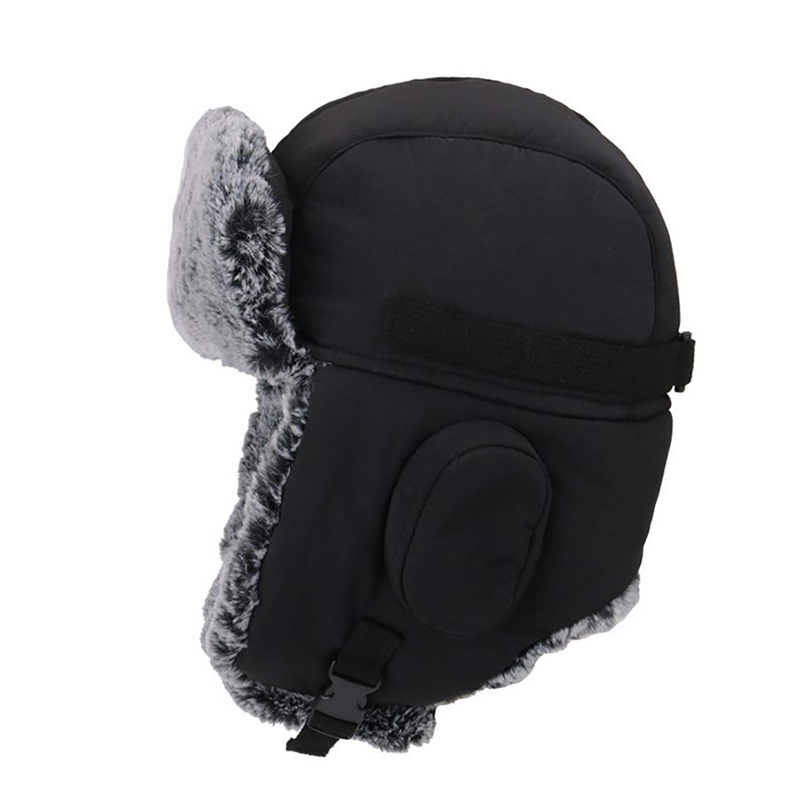 Sombreros de invierno, sombrero bombardero sombrero bombardero sombreros de piel sintética eflap ng sombrero cálido ushanka ruso tropor trampero sombrero para esquiar al aire libre