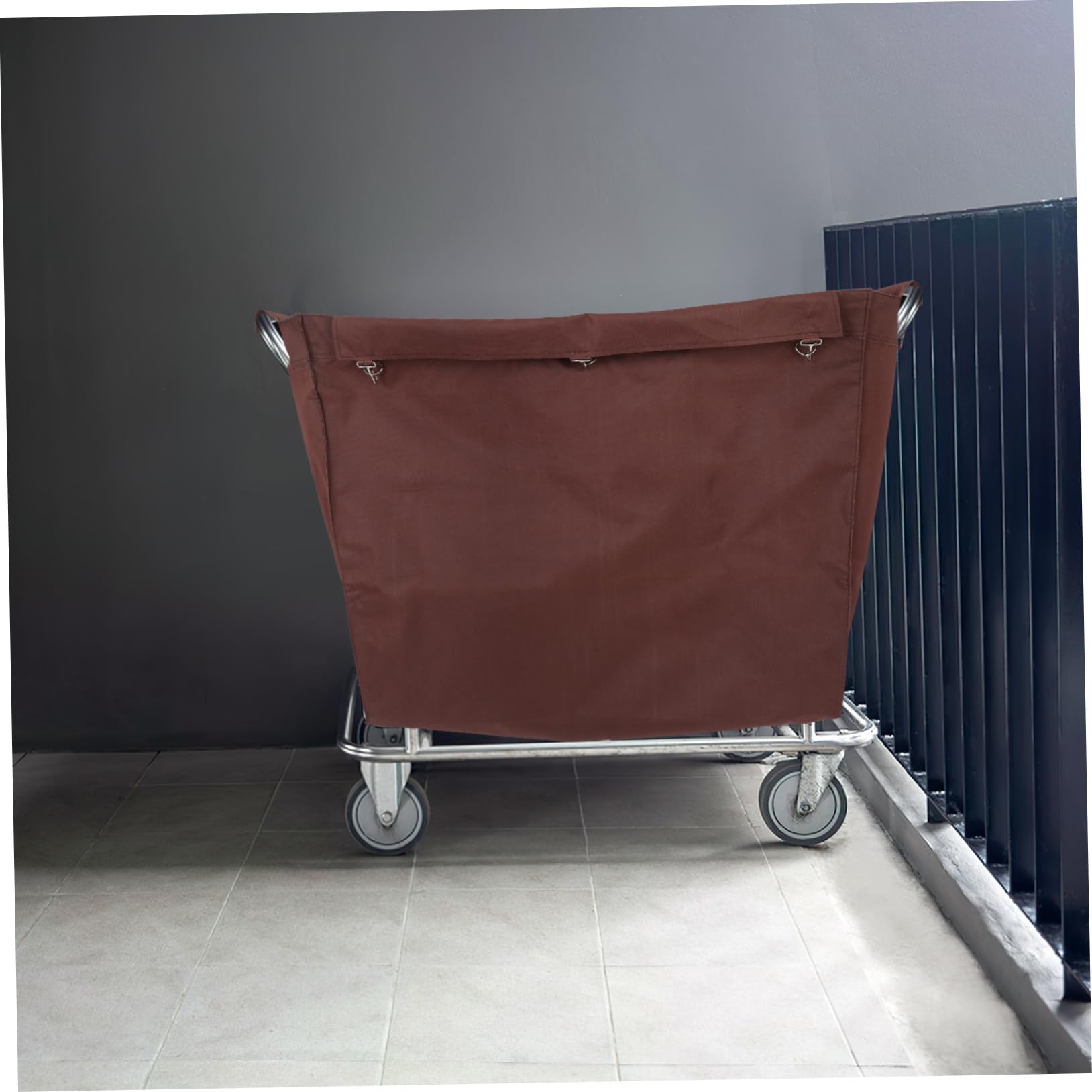 Borsa Porta Biancheria Oxford Grande Capacità Rimovibile Facile Manutenzione per Carrelli del Personale in Contesti di Pulizia e Ospitalità
