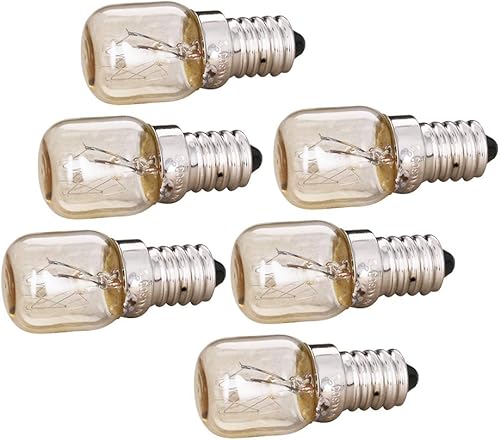 Vista 7 de Othmro Bombillas de repuesto para electrodomésticos sobre estufa, 15 W, incandescentes, para refrigerador, campana extractora E14, blanco cálido