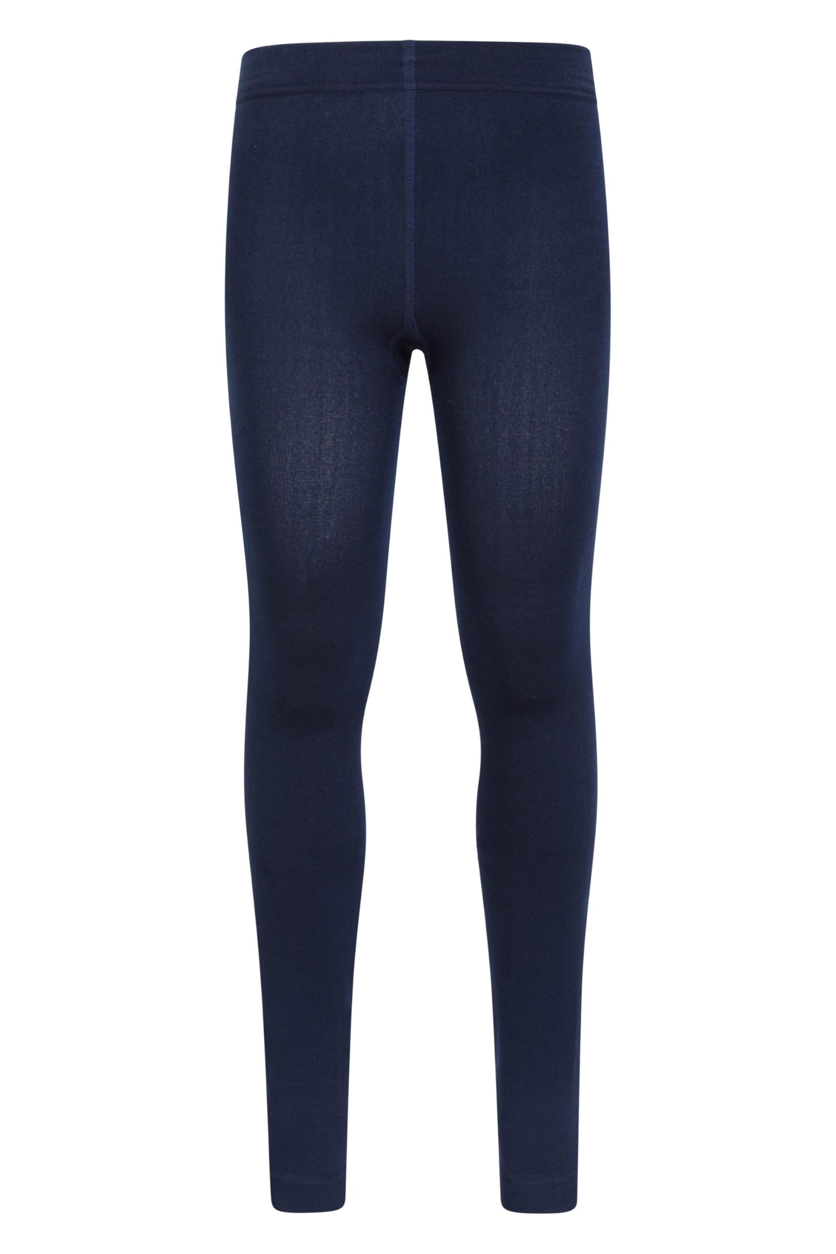 Mountain Warehouse Boys Navy Isotherm Kids Brushed Leggings - Warm & Cosy, Brushed Inner, & Girls, Baselayer - Best For Winter Camping, Outdoors, Travelling & Hiking S-M