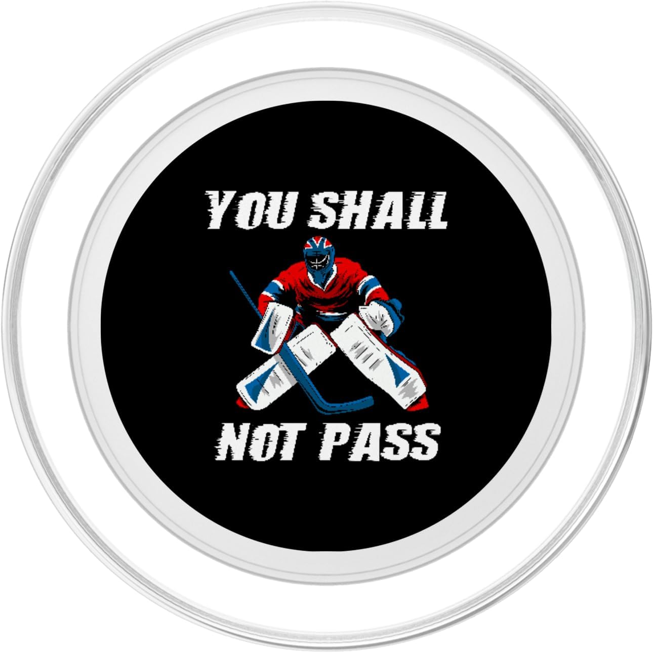Ice Hockey Goalkeeper Goaltender - Ice Hockey Goalie PopSockets MagSafe PopGrip for iPhone