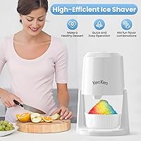 Vista 4 de Professional Shaved Ice Machine: RX03 Electric Snow Cone Maker & ICEE Machine for Home, 60W Power, 120V Universal Voltage, Create Fluffy Ice Snow