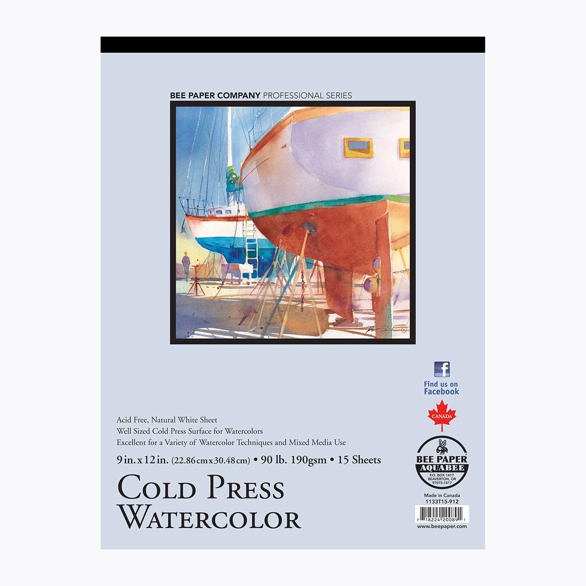 Bee Paper Rough Watercolor Roll, 30-Inch by 5-Yards