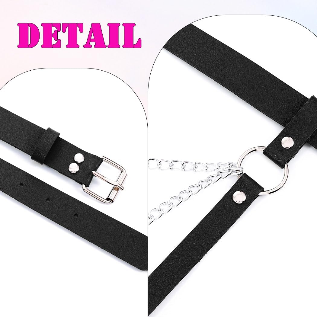 Leather Thigh Harness Fashion Leg Belt Black Rave Body Accessories for Women
