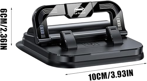 Miniatura 4 de 360 Rotating Foldable Phone Holder, Car Phone Holder 360 Degree Rotation, Suction Cup Fixed Non-Slip Mobile Phone Holders Suitable, Foldable Design,