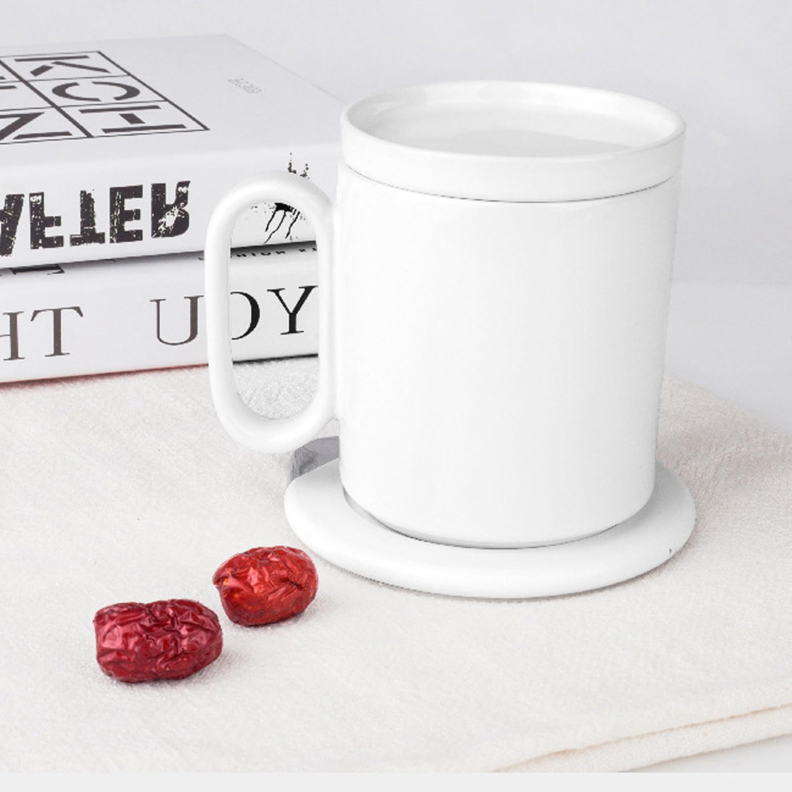 Cargador Eléctrico Para Calentador De Tazas, Taza Con Agitación Automática, Calentador De Tazas Para Escritorio, Calentador De Café, Calentador Automático De T(B)