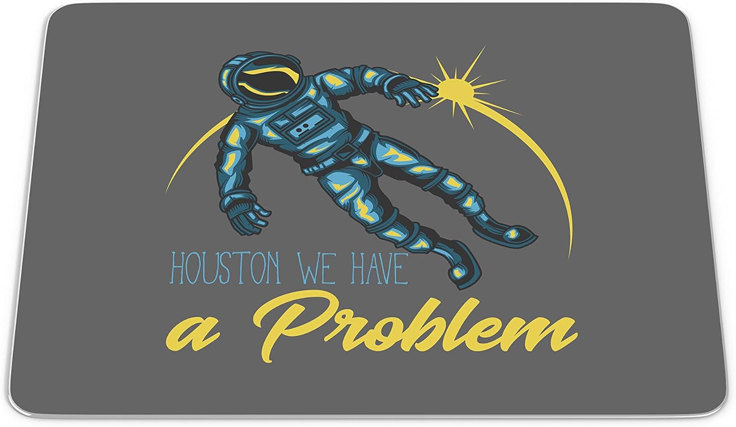 Bonamaison, Digital Print Rectangle Mouse Mat, Non-Slip Base, Office and Home, Size: 22 x 18 cm