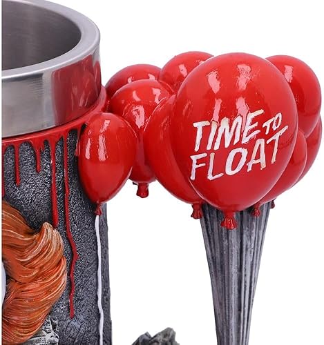 Miniatura 7 de Nemesis Now Licencia oficial de IT Chapter 2 Time to Float Tankard, rojo, 6.1in (B5869V2)