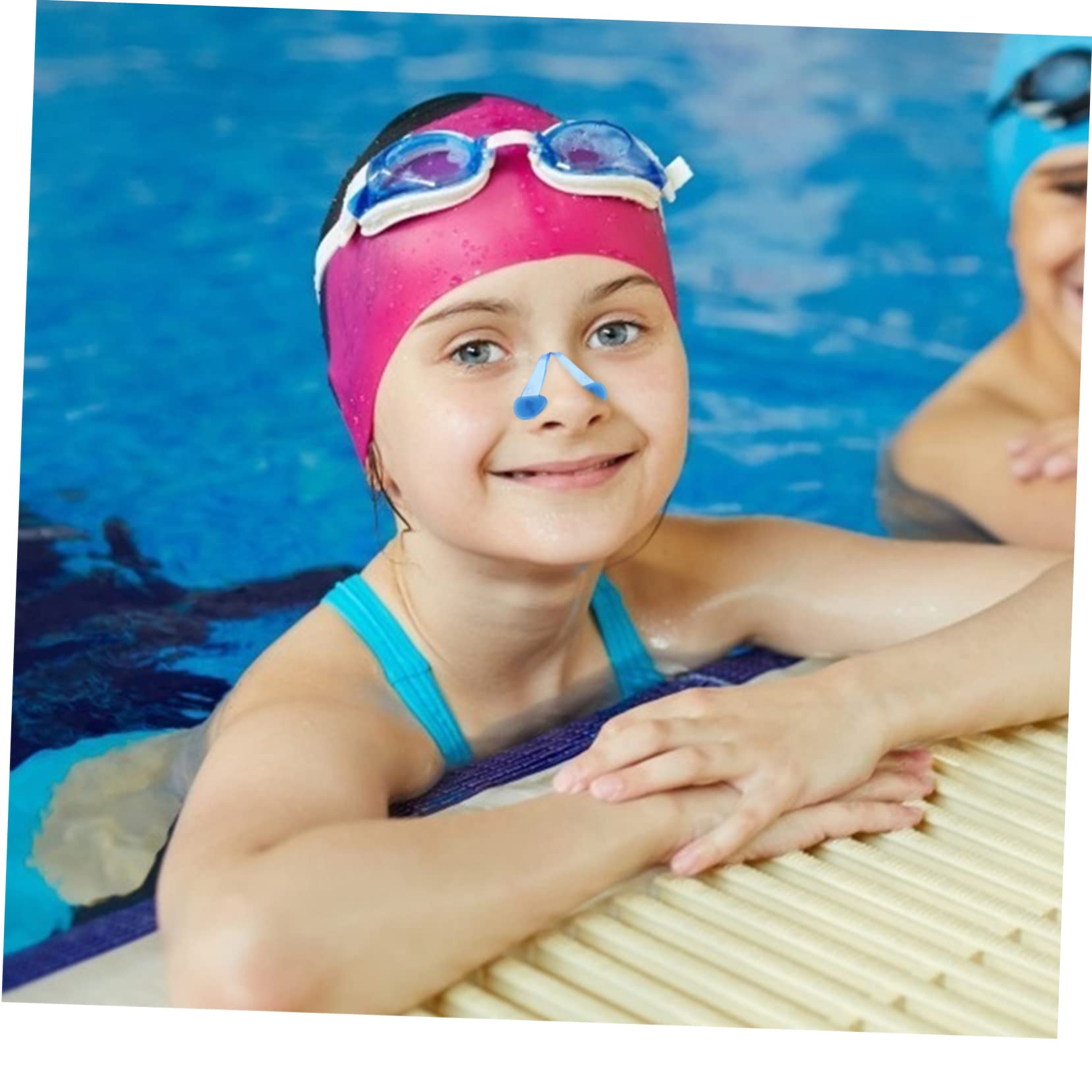 30 STK Nasenklammer Schwimmzubehör für Kinder Pincher praktischer Nasenclip Swimming Nose Clip Schwimmnasenclip strapazierfähiger Nasenclip Schwimmender Nasenclip Kieselgel Blue