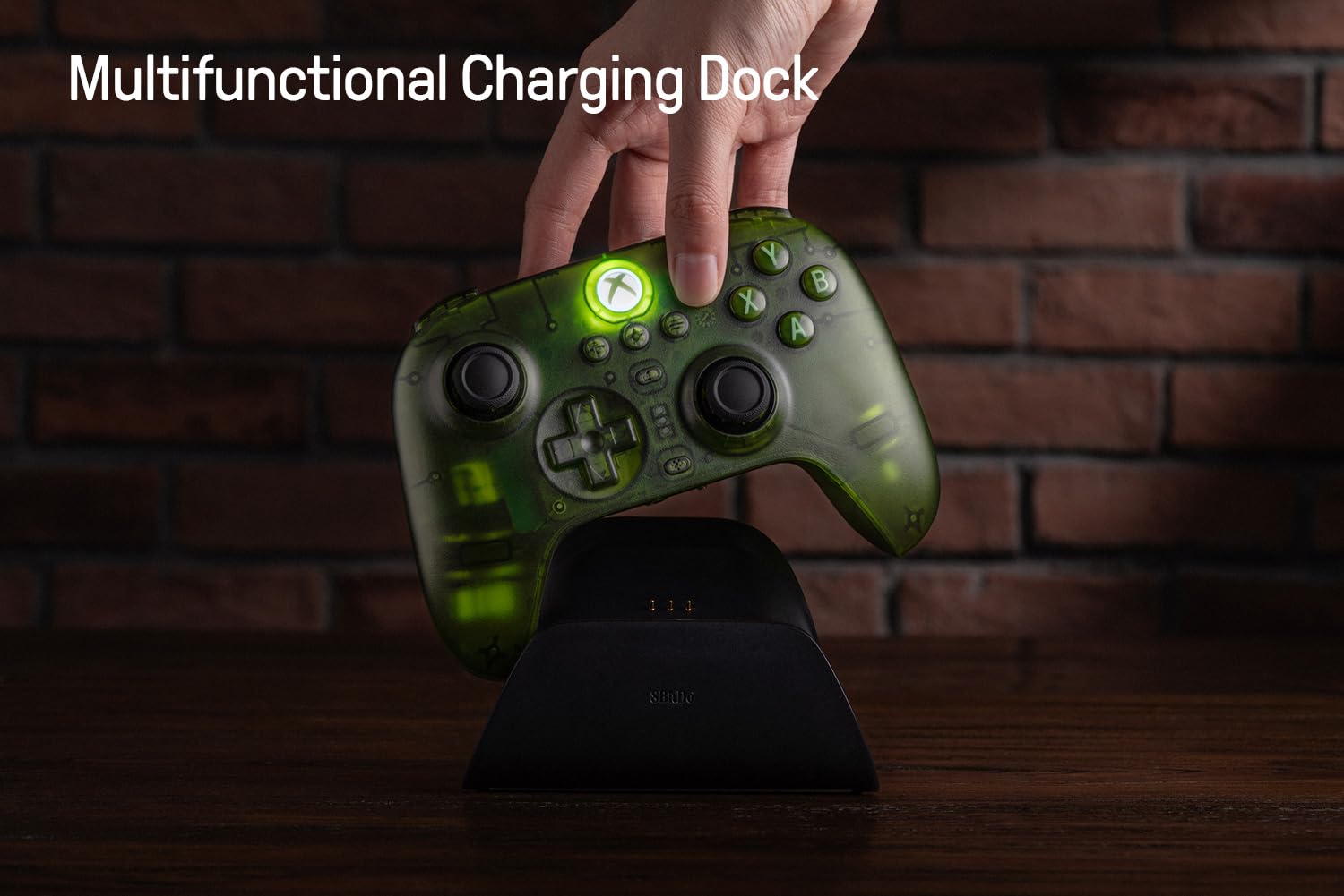 8Bitdo Ultimate Joystick effetto Hall a 3 modalità/controller Hall Trigger con dock di ricarica, cablato per Xbox Series X|S, Xbox One, wireless per Apple, Windows e Android - Licenza ufficiale (Jade)