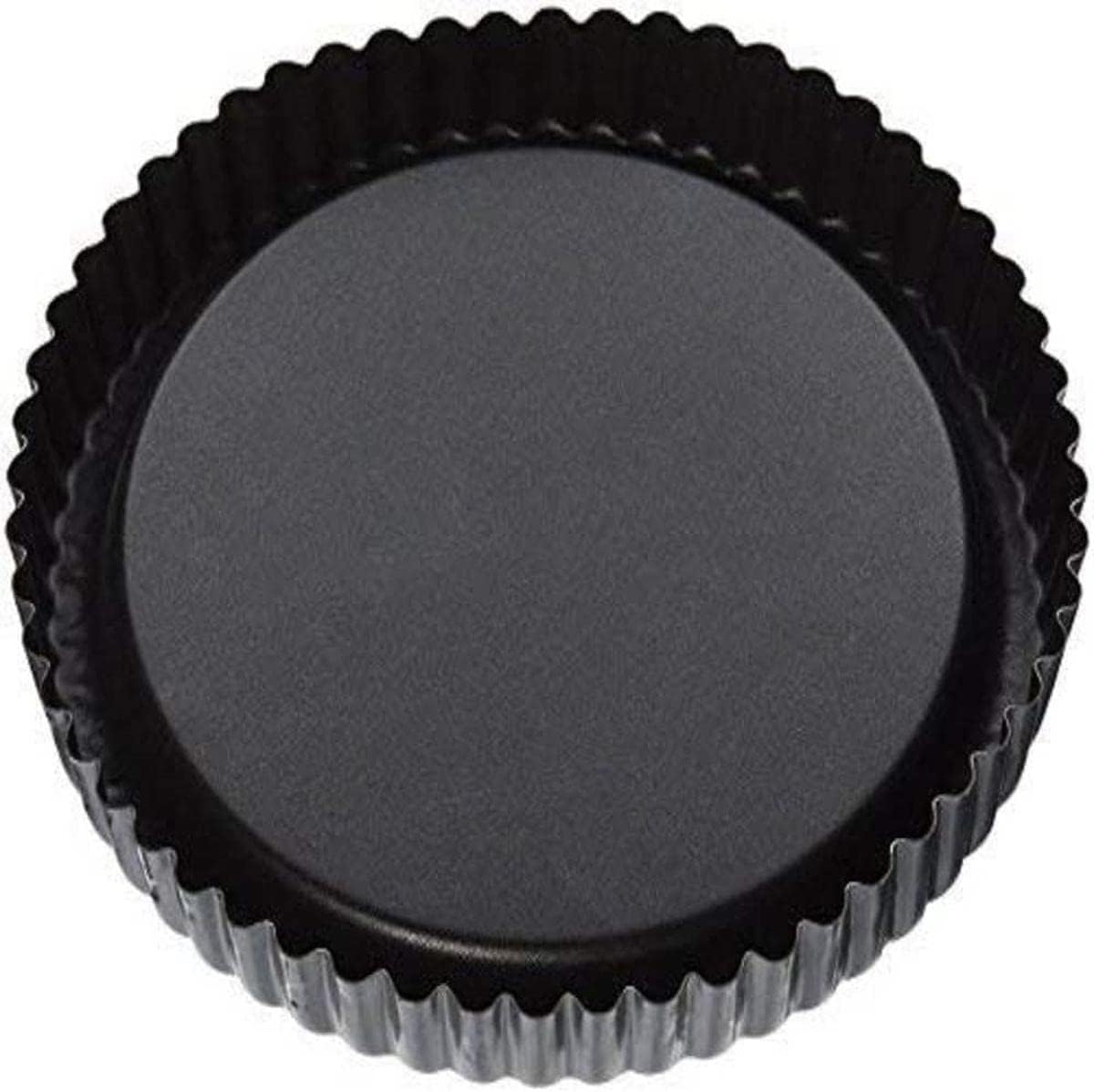 Matfer Bourgeat Exopan Steel Fresh Fruits Tart Mold, Nonstick, Fluted, 10 1/4"