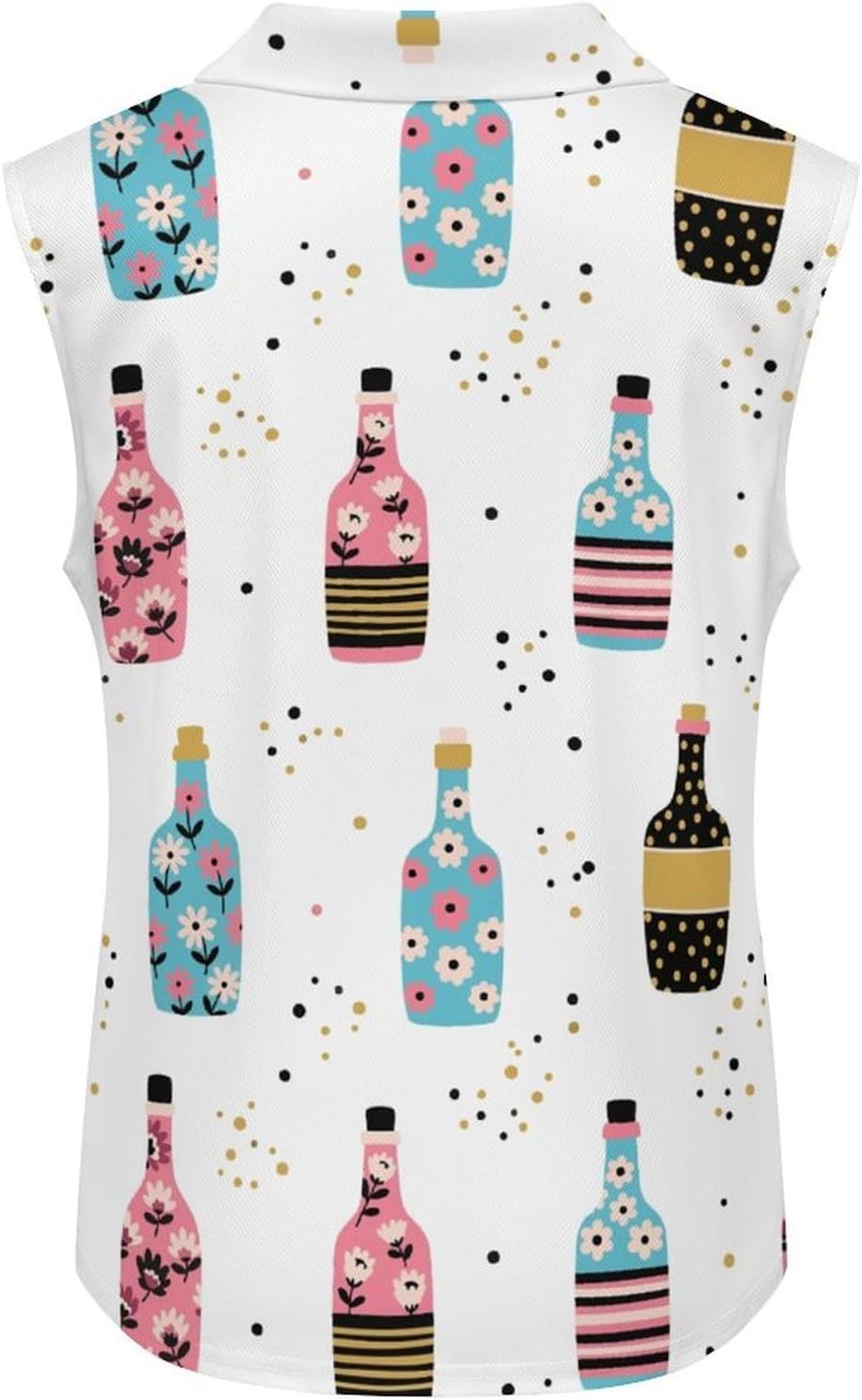 Women's Sleeveless Polo Shirt Quick Dry Athletic Tank Top for Golf Tennis Gym