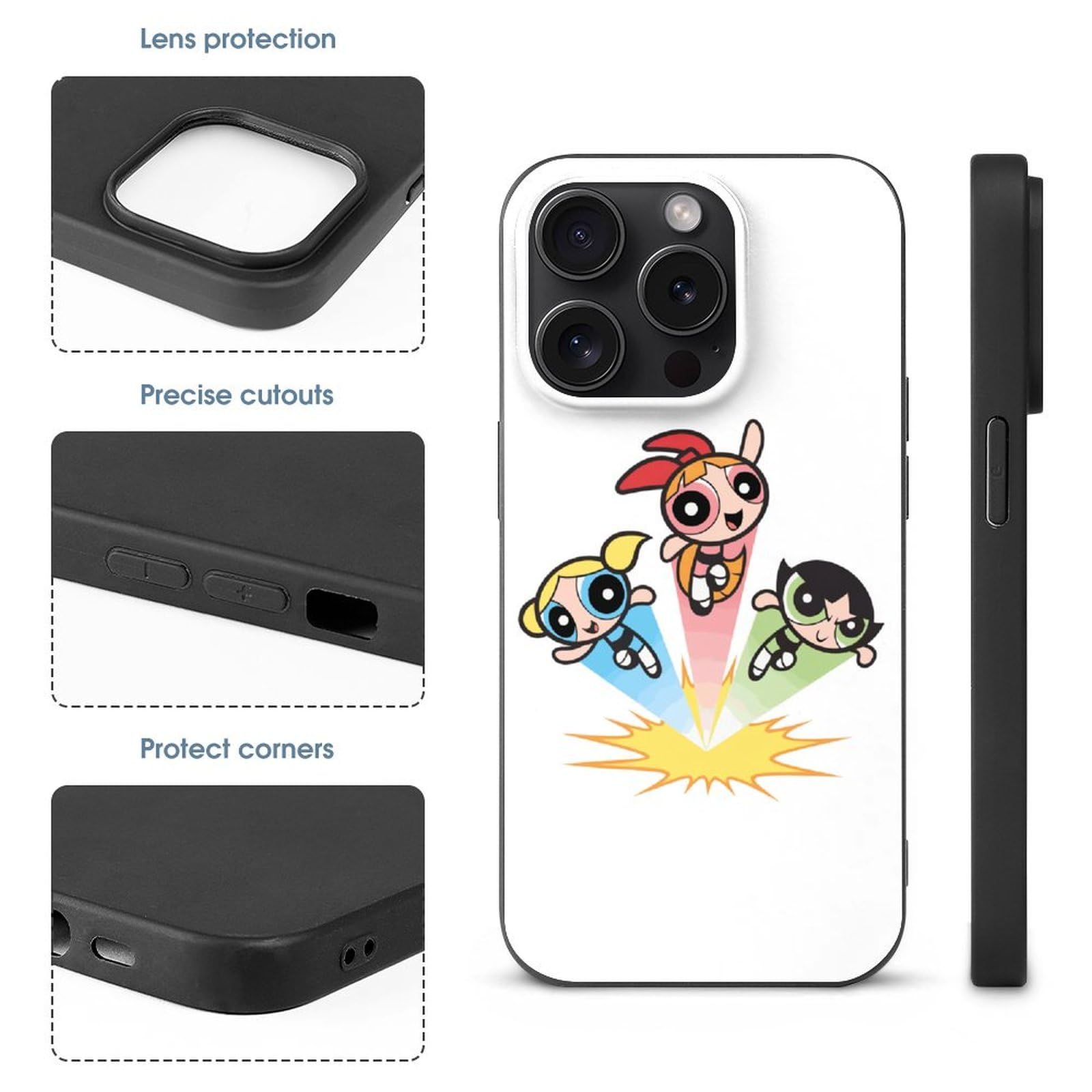 Amazon.co.jp: iPhone15 Pro ケース パワーパフガールズ スマホケース