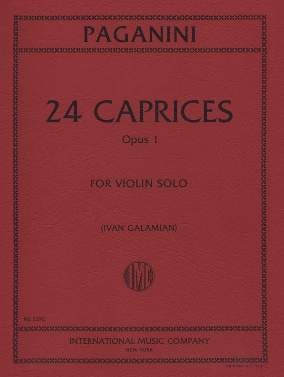 Paganini, Niccolo- 24 Caprices for Violin - by Ivan Galamian - Published by International