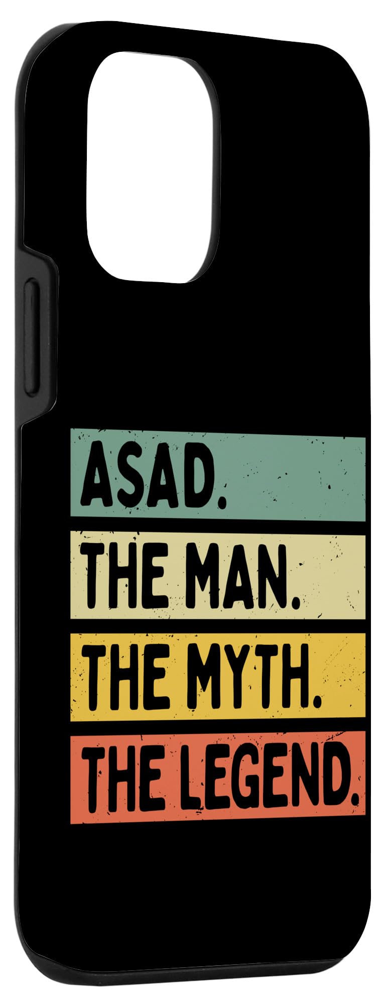 iPhone 12 mini Asad The Man The Myth The Legend Funny Personalized Quote Case - Image 3