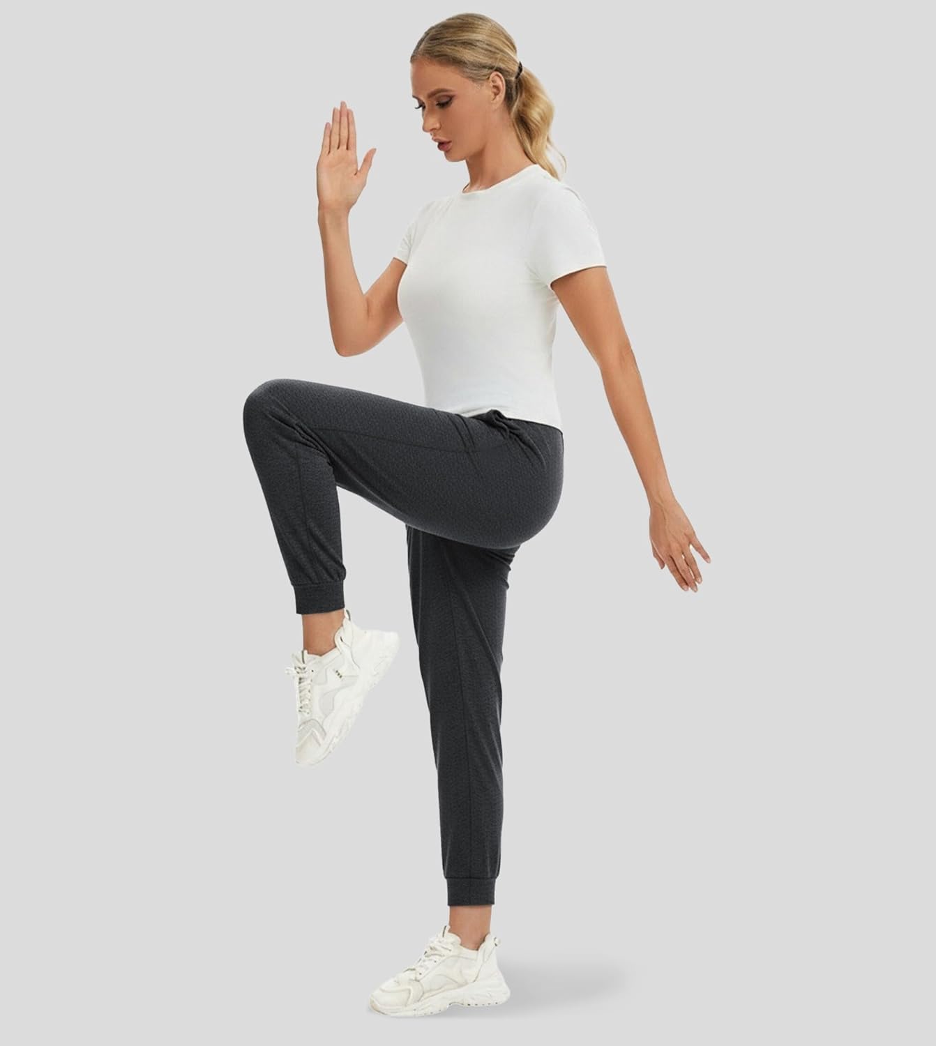 Fioboc Workout Crop Tops for Women Slim-Fit Athletic Short Sleeve Tee Gym Running Yoga Casual Tight Shirts XS-2XL - Image 4