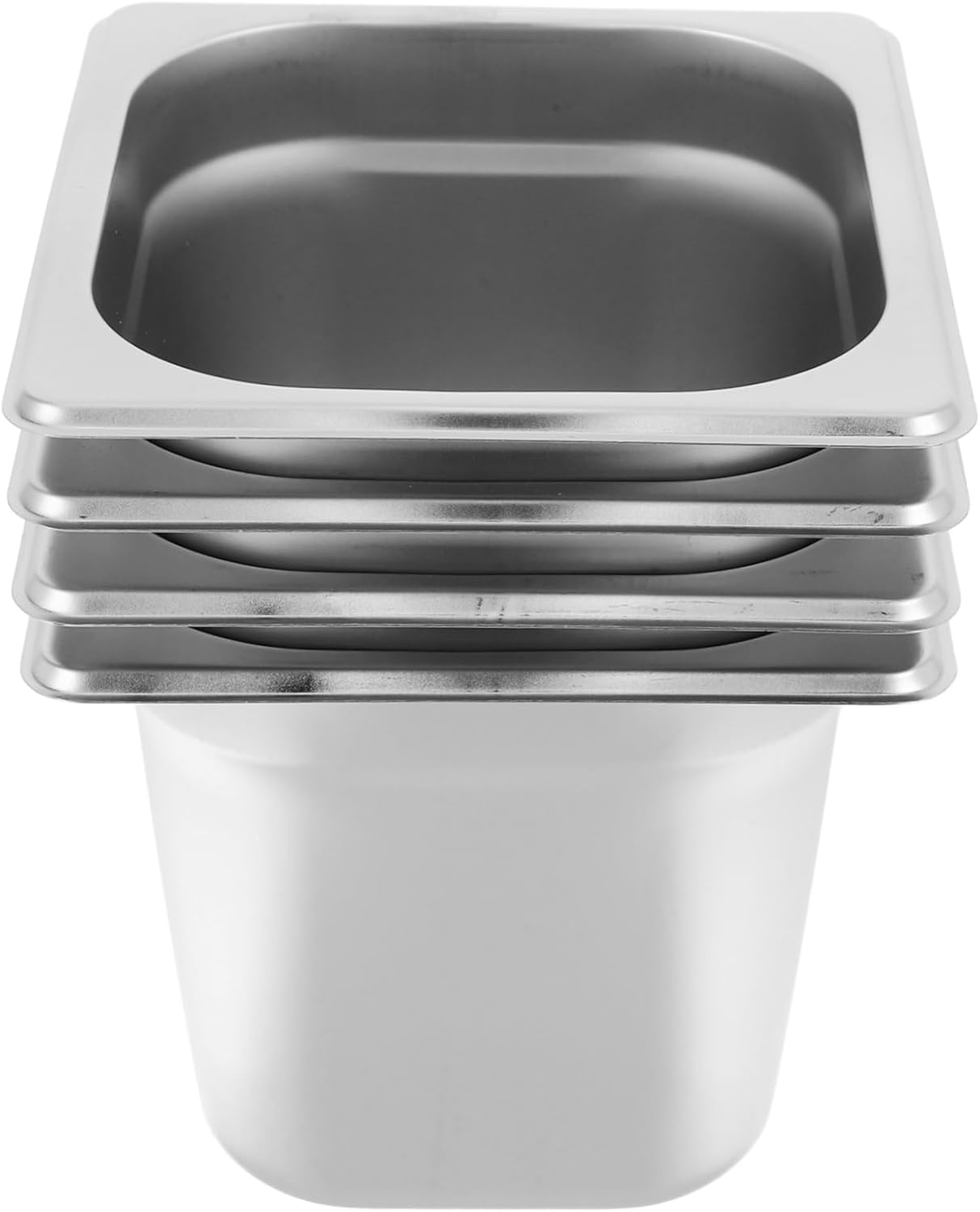 4pcs Steamer Tray for Buffet Service Deep Food Pan for Restaurants and Home Parties Easy to Clean Hotel Pan