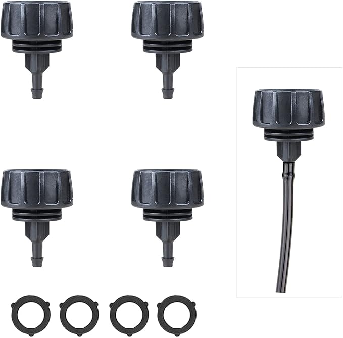 Cwdew 1/4 Inch Drip Irrigation Tubing to 3/4 Inch Garden