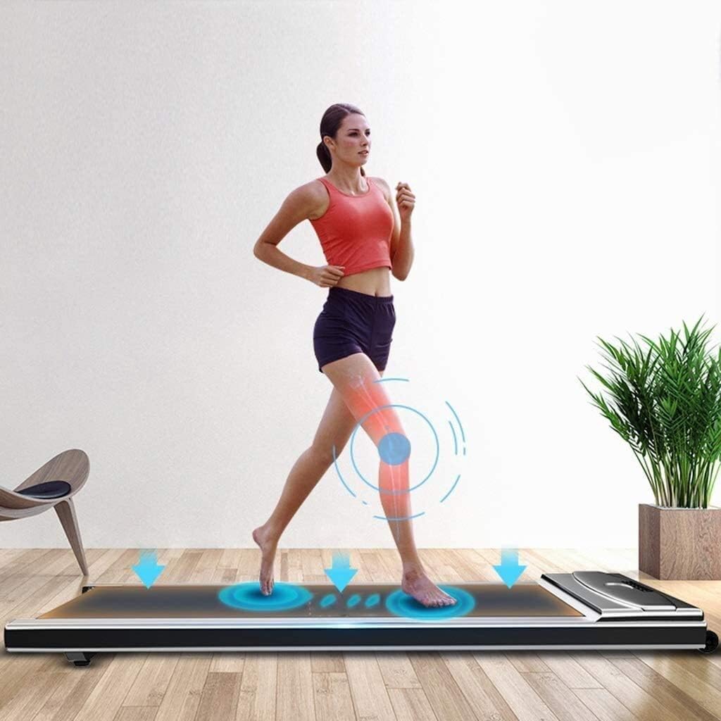 Tredmills for Running Proform Treadmill Treadmills Flat Home Model Folding Walker Electric Simple Small Ultra-Quiet Indoor Fitness Mini Mechanical (Blue 145x71x14.5cm)