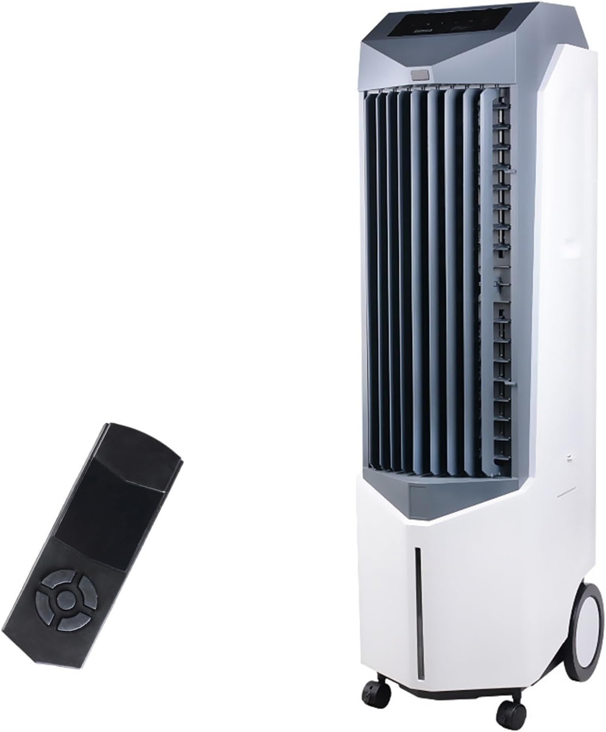 Portable Swamp Cooler, 60° Rotation Cooling Fan, Without Hose Vertical Outdoor Air Conditioner, with 14L Water Tank, 3 Speeds, Fast Cooling, Ultra-Quiet, for Bedroom, Home & Office(95x40x29cm/37.4x16x