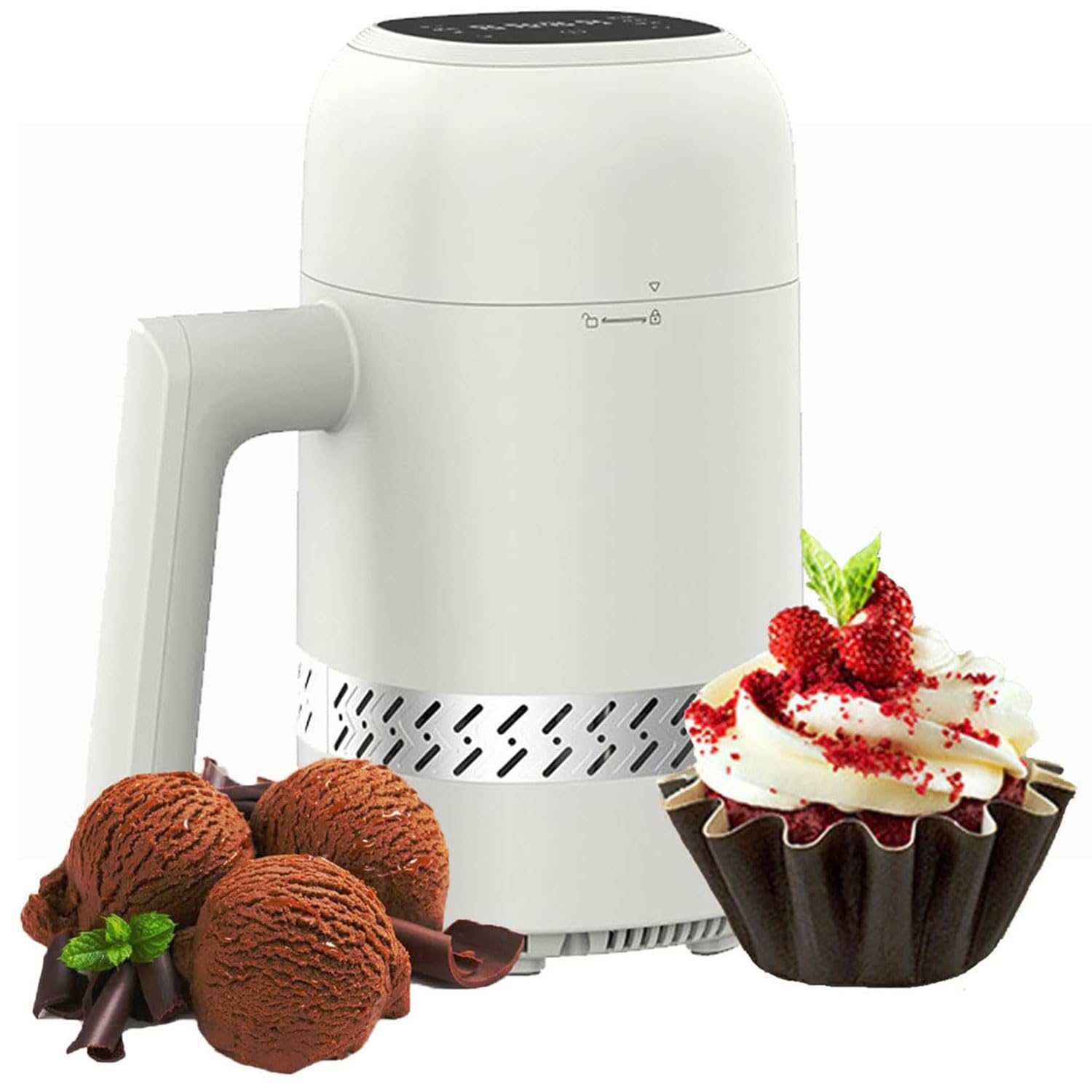 Machine de crème glacée portable pour la maison et goûters d'enfants réussis