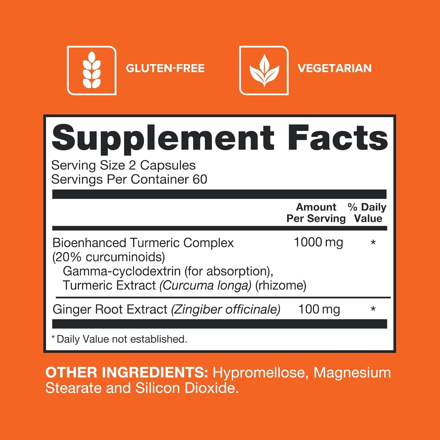 Qunol Turmeric Curcumin 1000mg and Ginger, Ultra High Absorption, 120 Count — Amazon image 4