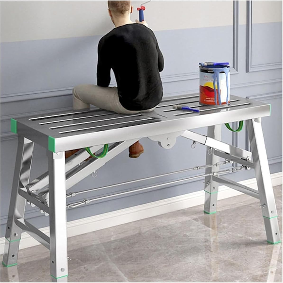 Échafaudage portable pliable pour en finir avec le manque de stabilité