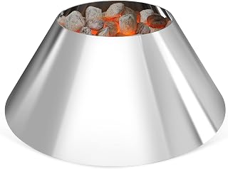 only fire Stainless Steel Charcoal Briquet Holders Grilling Accessories Without Water Divider for Weber Kettle and Ceramic Grills