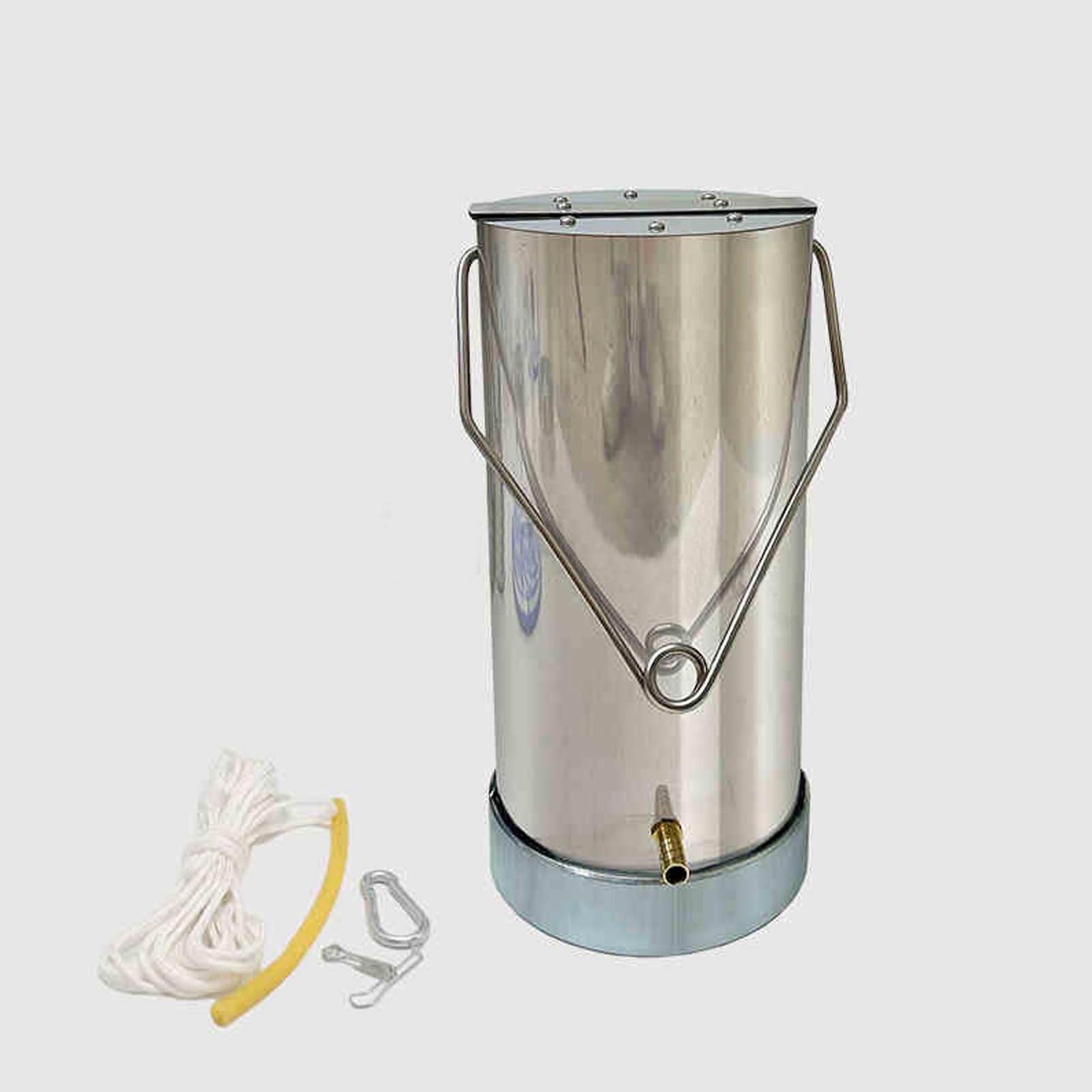 Cuchara Ajustable de Acero Inoxidable para muestras de Agua, muestreador de Vaso de precipitados de péndulo de 1 litro con contrapeso para monitoreo Ambiental y análisis de Calidad del Agua.