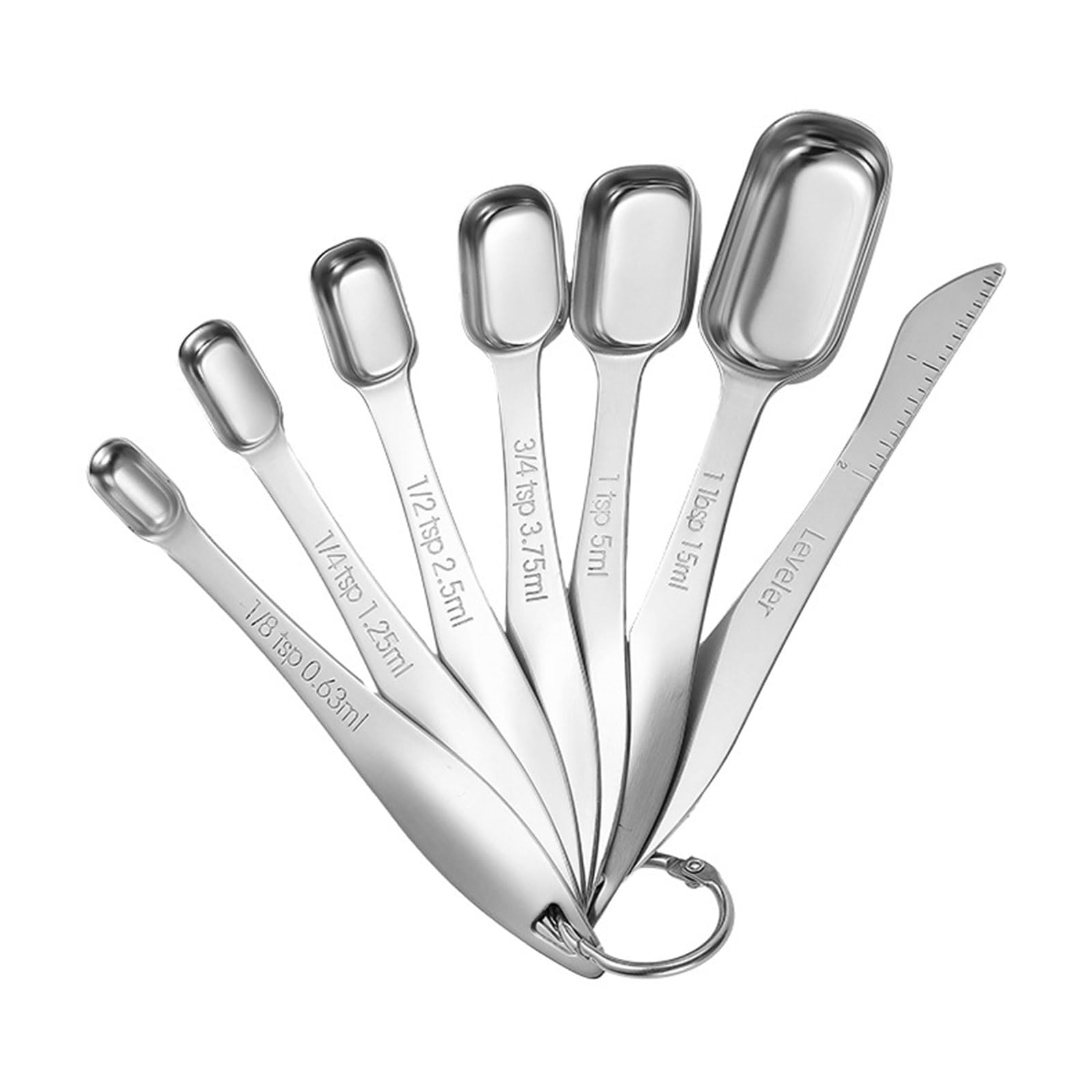 Kalttoy Professional 7pc Rustless Measuring Utensils Double Measurement Balances Dishwasher Safe Baking Rudiments Rustless Measuring Utensils