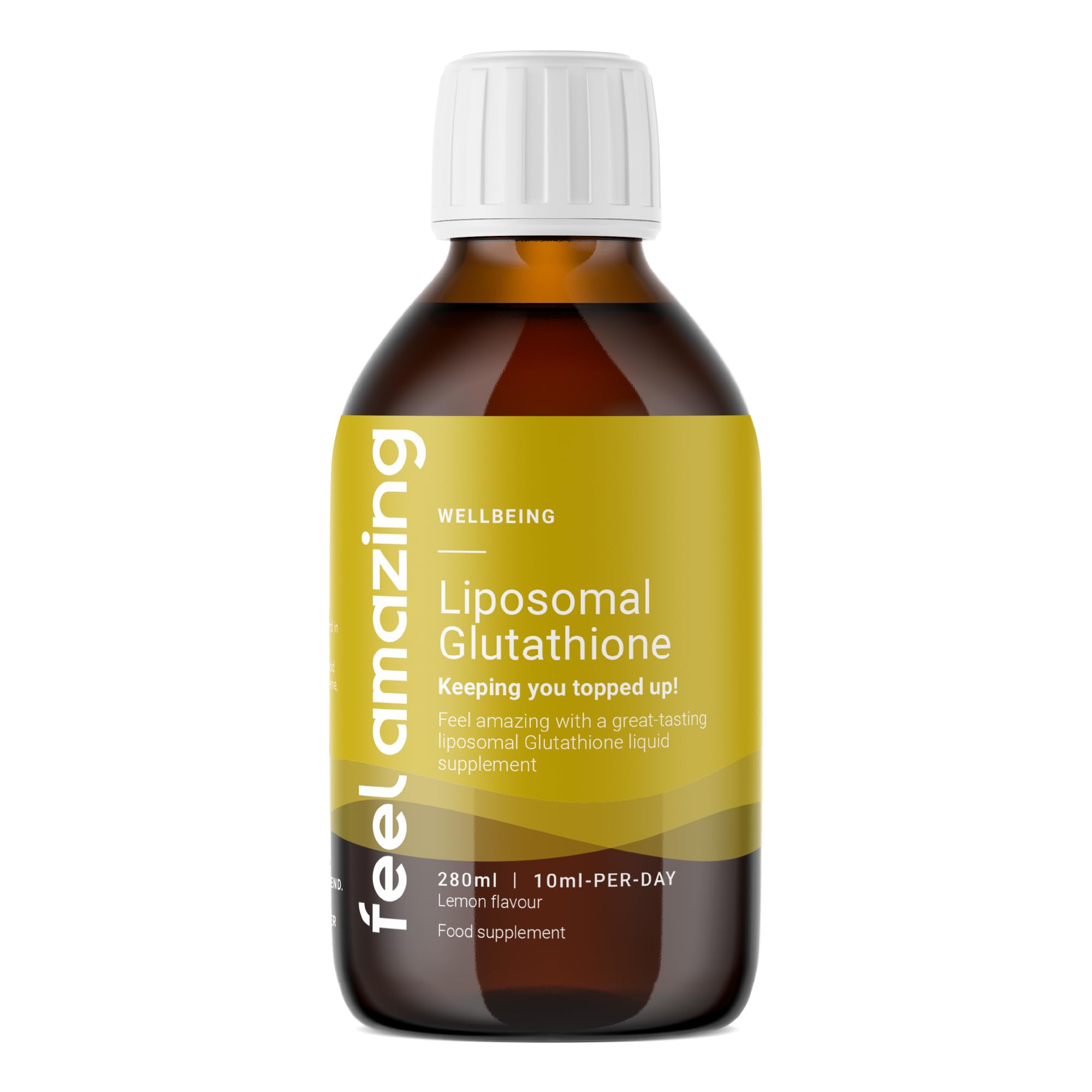 Liposomal Glutathione Liquid 280ml - 400mg/serving - Antioxidant Boost - Immune System Superhero - 3 Essential Amino Acids