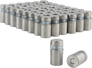 Ogrmar 50PCS 12X20mm Stainless Steel Wall Standoff for Glass (12x20mm)