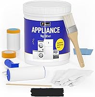 Vista 7 de DWIL Pintura para electrodomésticos para refrigerador, pintura a base de agua, interior, para superficie de plástico y metal en lavavajillas, Blanco