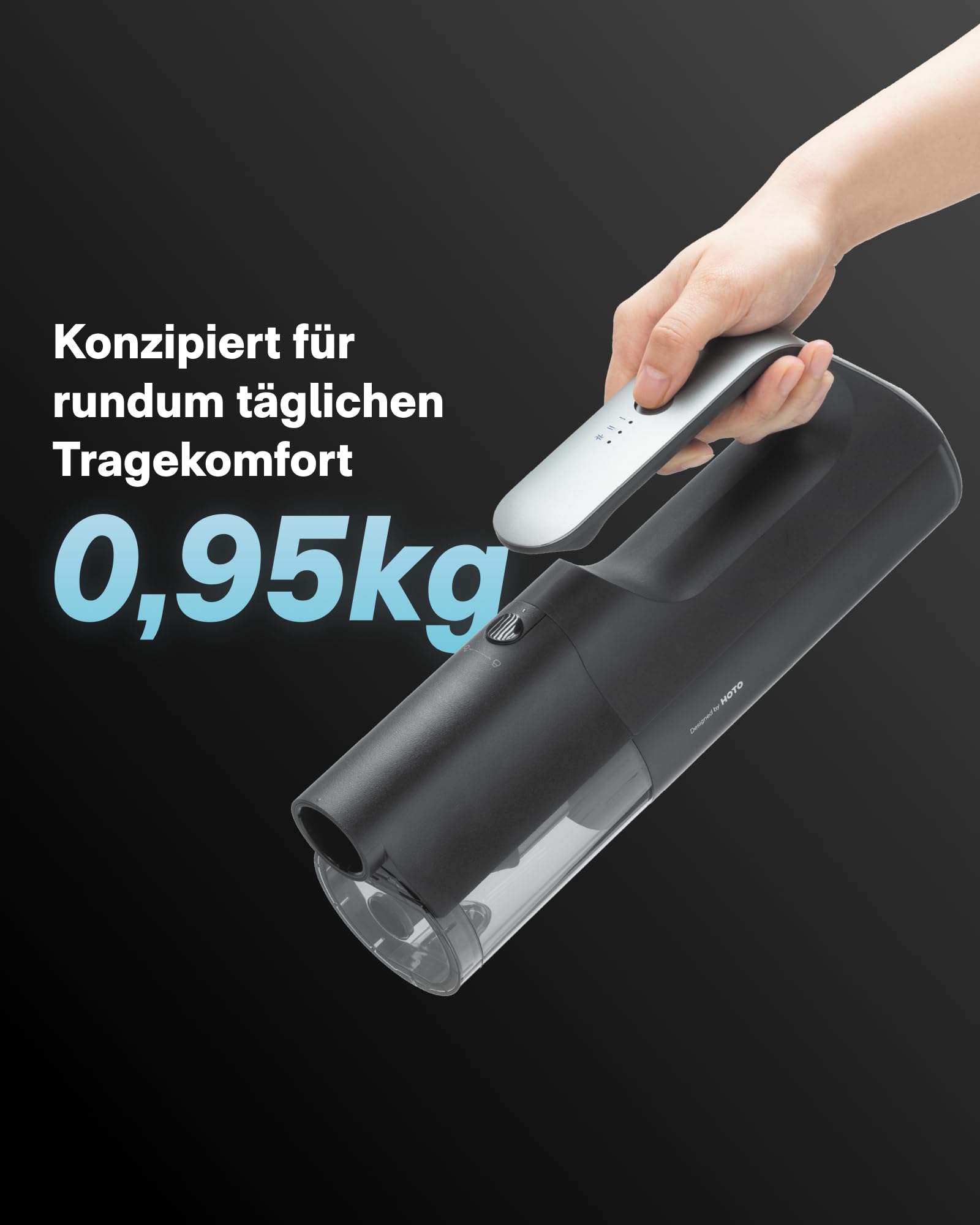 HOTO BlowVac™ Handstaubsauger Akku, 23000Pa Starke Leistung, 3 Saugstufen | Kabelloser Autostaubsauger für Auto, Schreibtisch, Boot, Haushalt Tierhaare, Teppich, Mit Gebläse & Luftgebläsepumpe