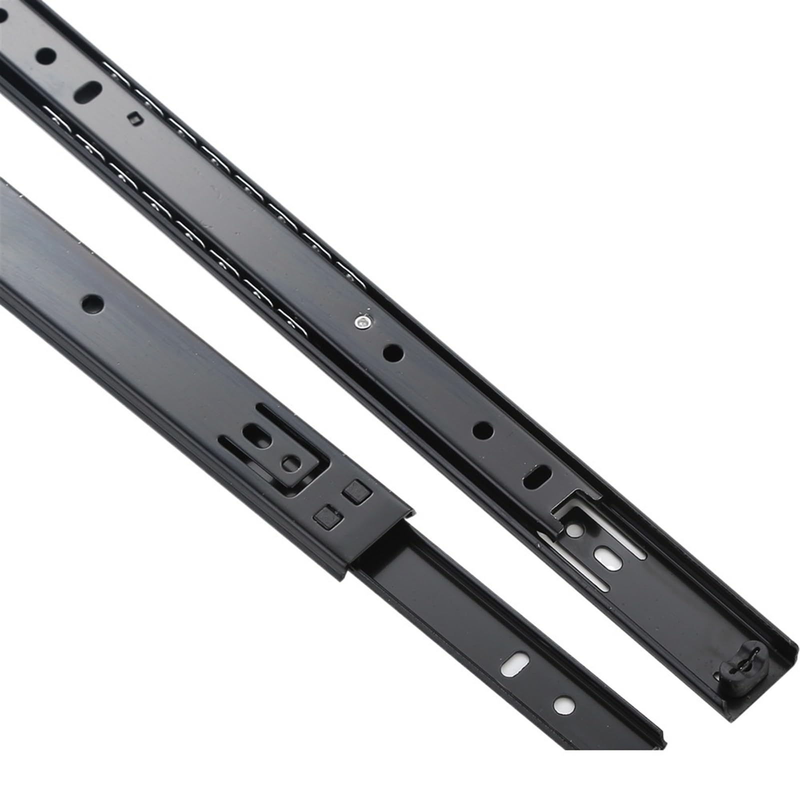 Drawer Track, Home Hardware 2716 Cold-Rolled Steel Two-Section Guide Rail Home Hotel Cabinet Thickened Mute Drawer Slide(18 Inches 450mm)