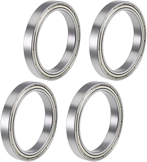 uxcell 6808ZZ Deep Groove Ball Bearings Z2 40mm X 52mm X 7mm Double Shielded Carbon Steel 4pcs